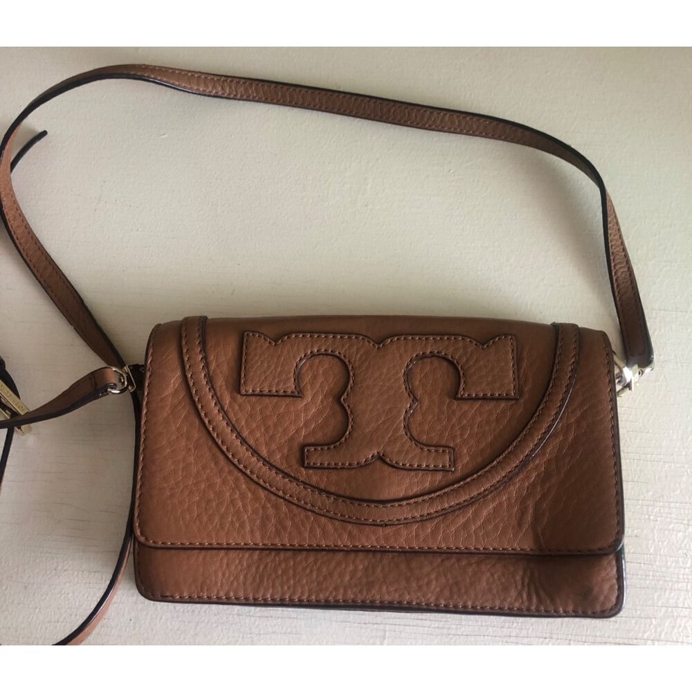 Tory Burch ALL T Crossbody Bag Bark - Picture 6 of 12